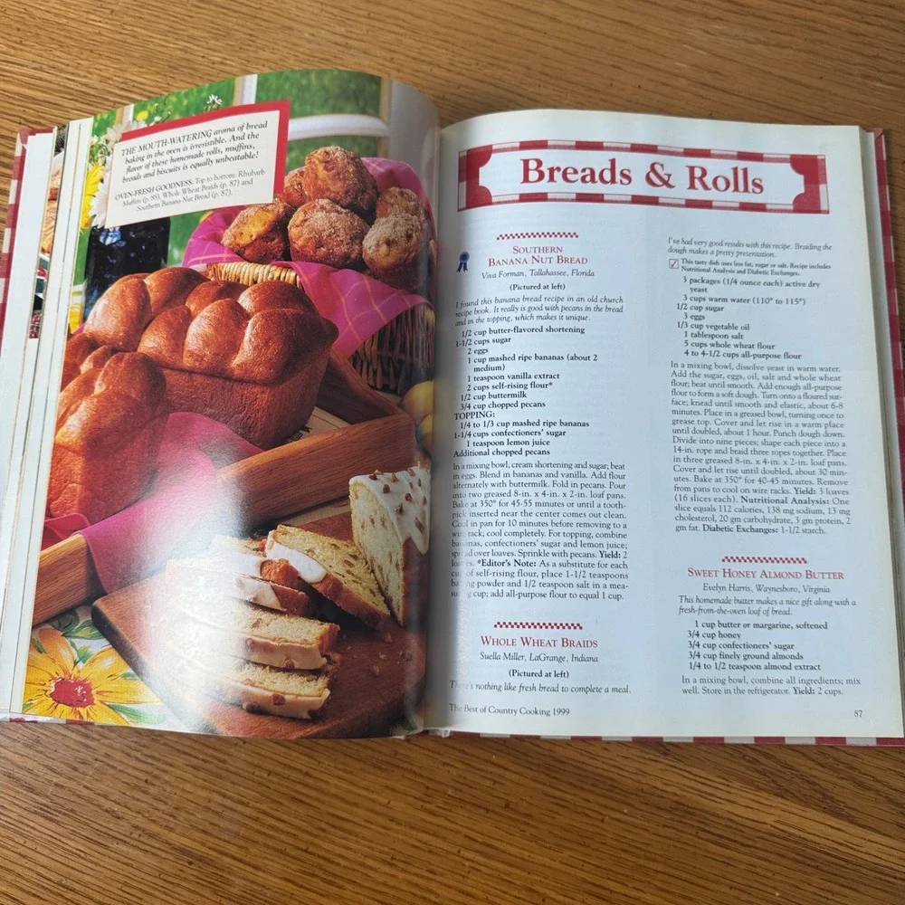 The Best of Country Cooking 1999 Reiman Publications Hardcover‎ Cookbook Gingham